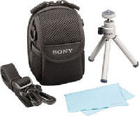 Sony ACC-SHA Cyber-shot Starter Kit: Case + Mini Tripod + Cleaning Cloth (ACCSHA)